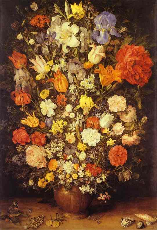 Oil painting:Bouquet. 1606