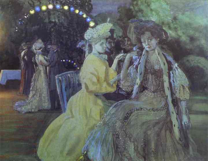 Oil painting:Courtesans. 1903