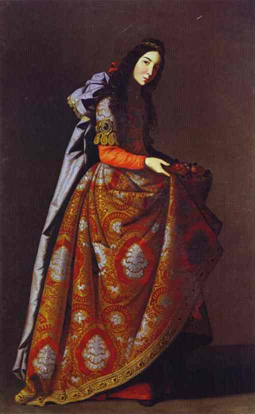 Oil painting:St. Casilda. c. 1630