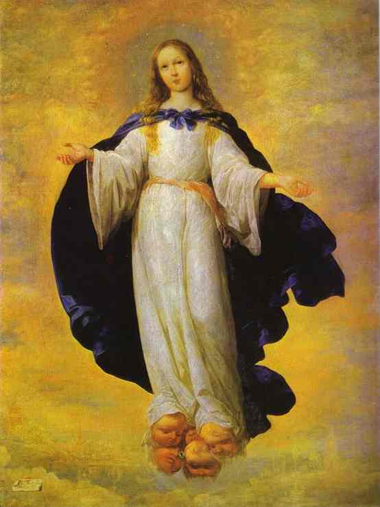 Oil painting:The Virgin. 1661