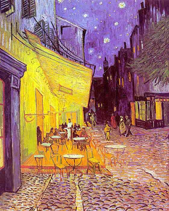 Oil painting for sale:Cafe Terrace at Night, 1888