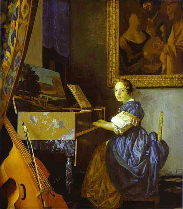 Lady Seated at a Virginal. c.1673