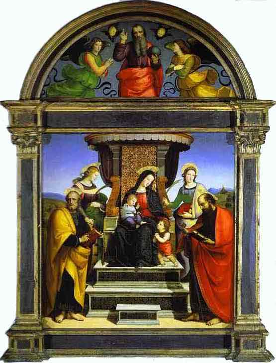 Madonna and Child Enthroned with Saints. 1504-1505