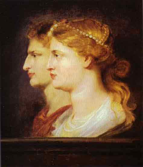 Tiberius and Agrippina. c. 1614