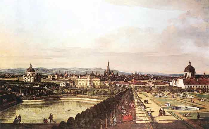 Oil painting for sale:View of Vienna from the Belvedere, 1759-1760