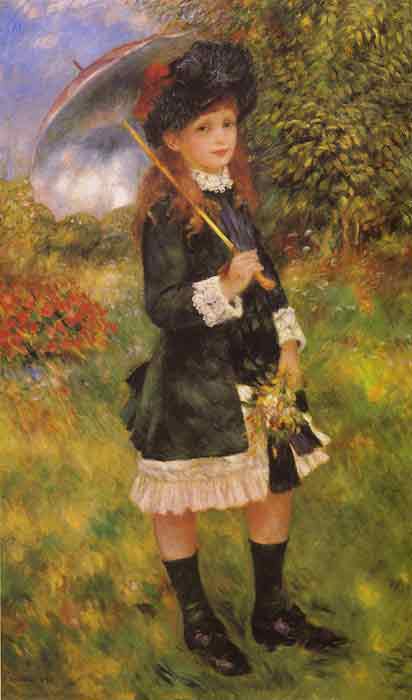 Oil painting for sale:Girl with a Parasol, 1883