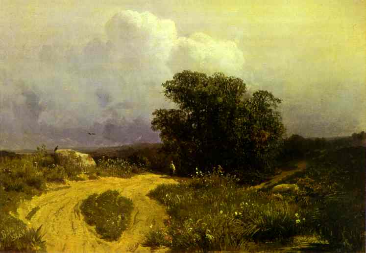 Oil painting:Before a Thunderstorm. 1868