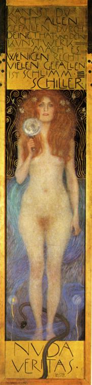 Oil painting:Nuda Veritas. 1899