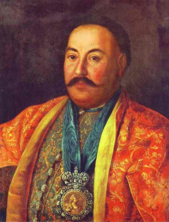 Oil painting:Portrait of F. Krasnoschiokov. 1761