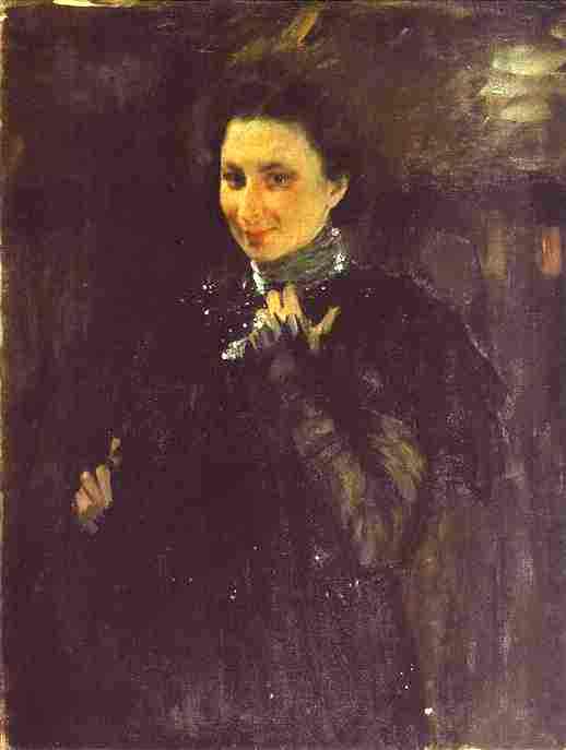 Oil painting:Portrait of Mara Oliv. 1895