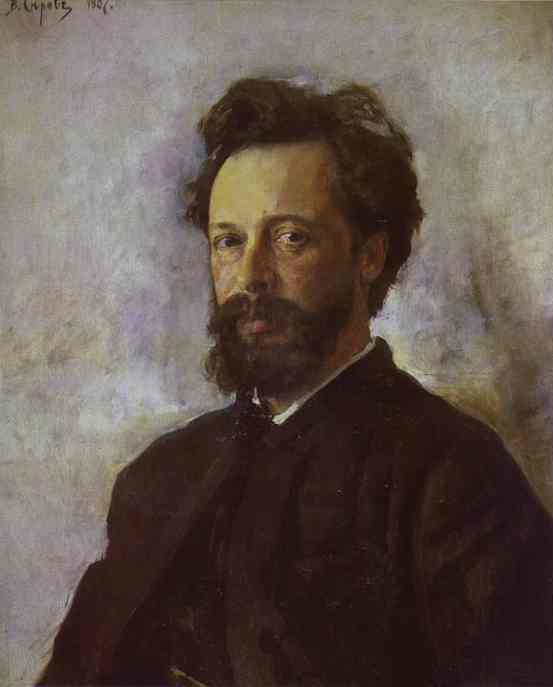 Oil painting:Portrait of Sergei Chokolov. 1887
