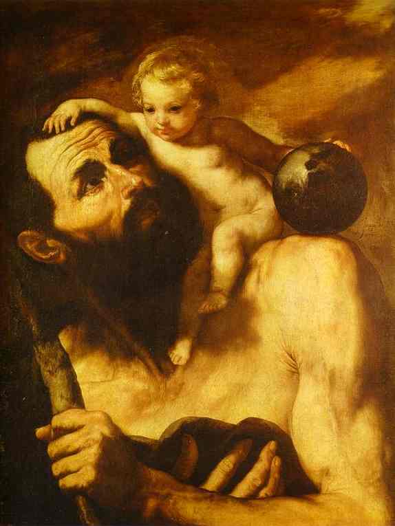 Oil painting:St. Christopher. 1637