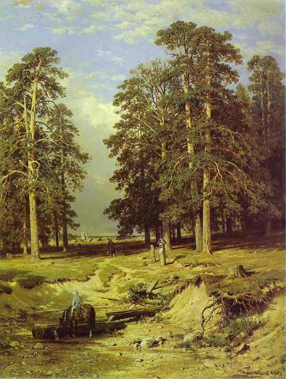 Oil painting:The Holy Spring Near Yelabuga. 1886