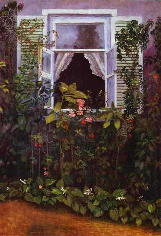 Oil painting:Window. 1886
