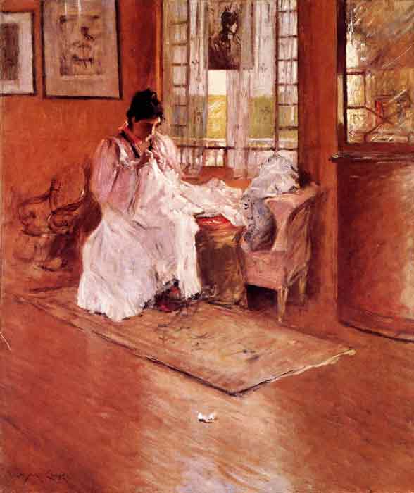 Oil painting for sale:For the Little One aka Hall at Shinnecock, 1896