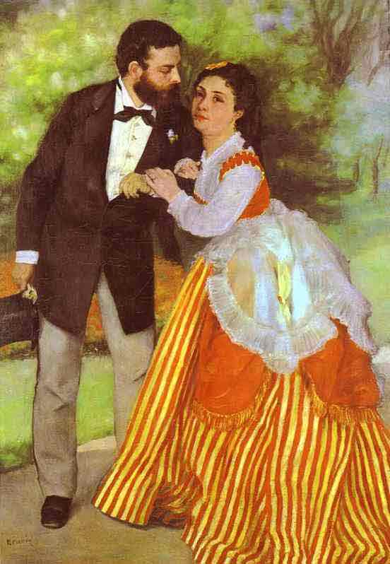 Alfred Sisley and His Wife. 1868