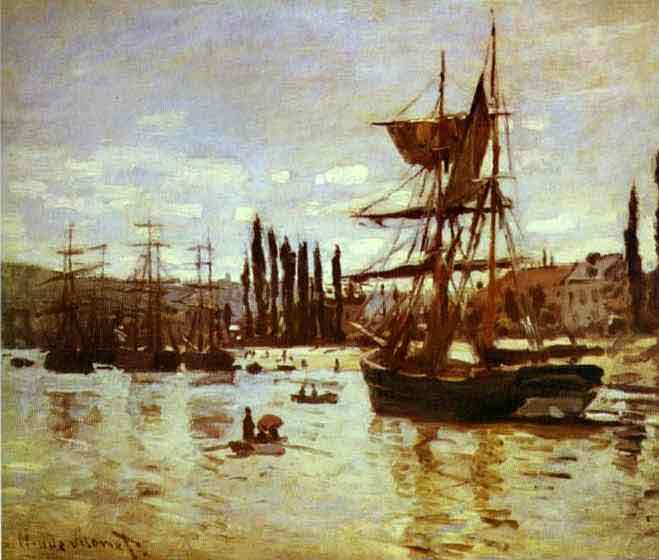 Ships at Rouen 1872.