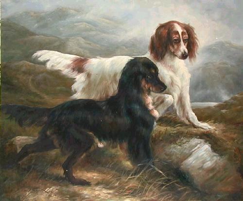 Oil painting for sale:dogs-010