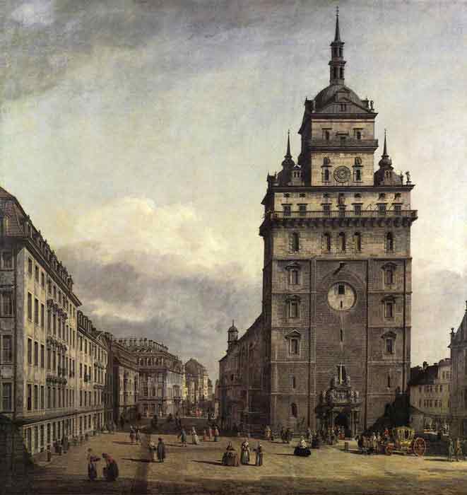 Oil painting for sale:The Kreuzkirche in Dresden, 1747-1756