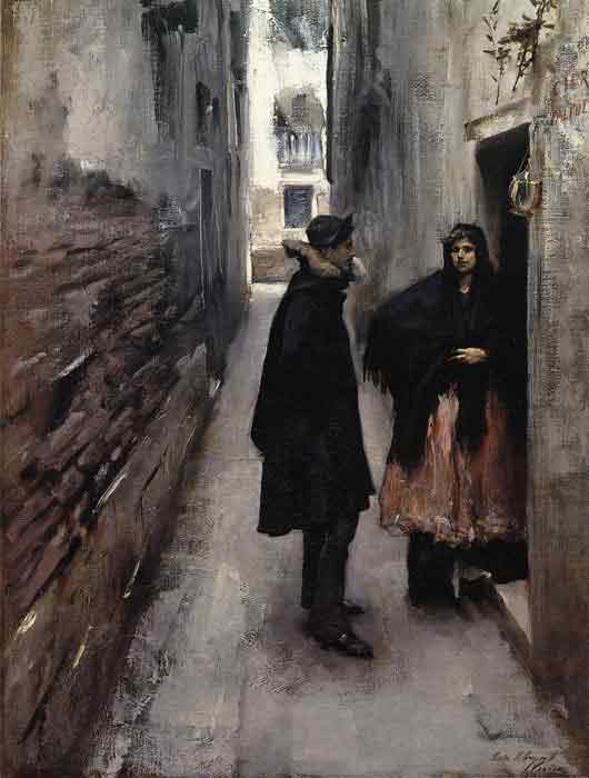 Oil painting for sale:A Street in Venice , 1880