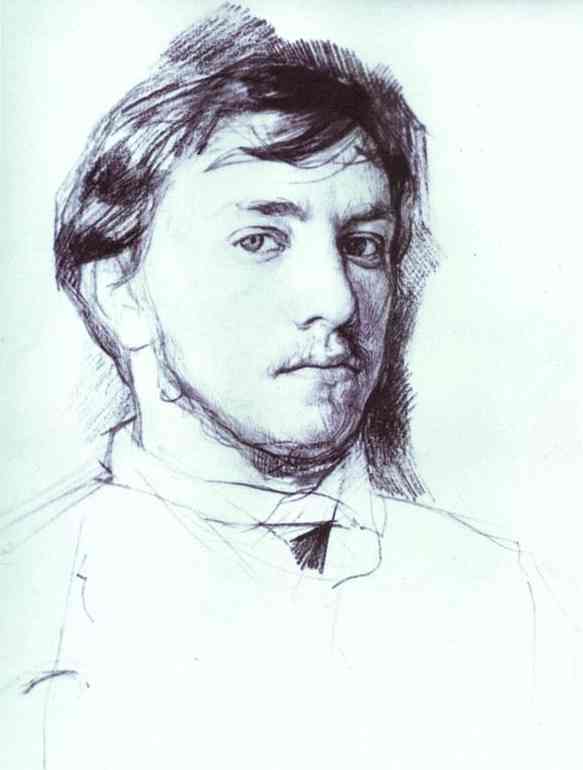 Oil painting:Self-Portrait. 1883