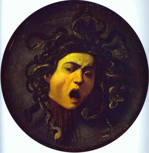 Oil painting:Medusa. c.1598