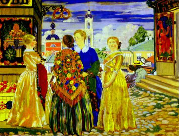 Oil painting: Merchant Wives. 1912