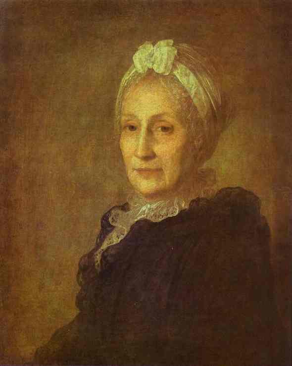 Oil painting:Portrait of Anna Yuryevna Kvashnina-Samarina. 1770