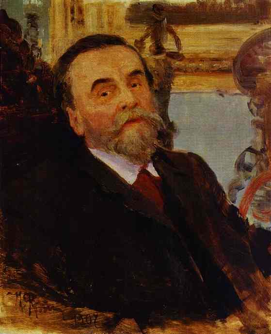 Oil painting:Portrait of Ivan Zvetkov. 1907