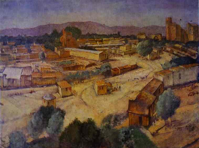 Oil painting:Samarkand. 1921