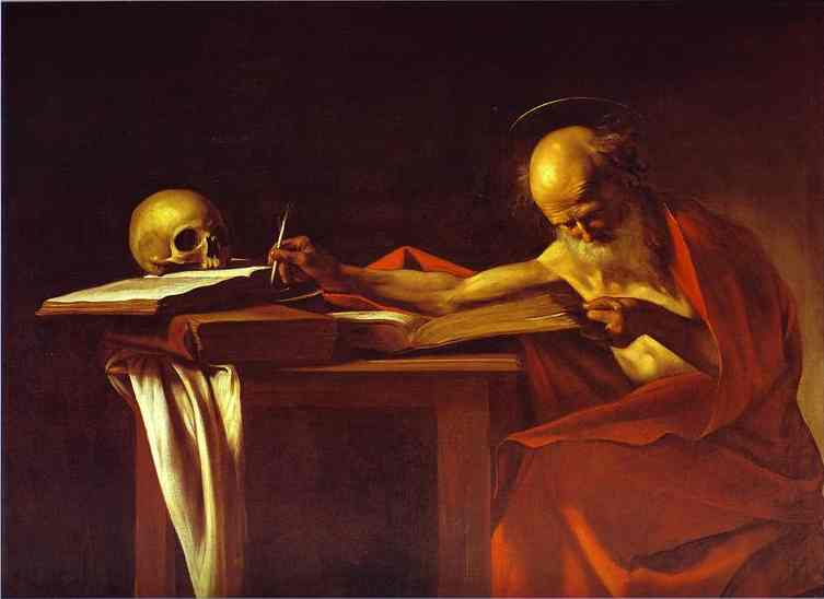 Oil painting:St. Jerome. c.1605