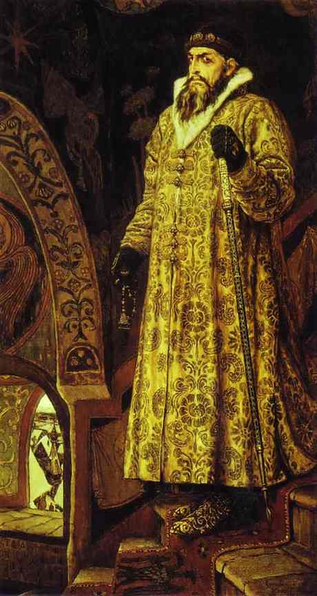 Oil painting:Tsar Ivan IV the Terrible. 1897