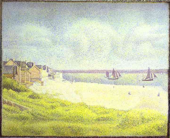 Oil painting:View of Crotoy, the Valley. 1889