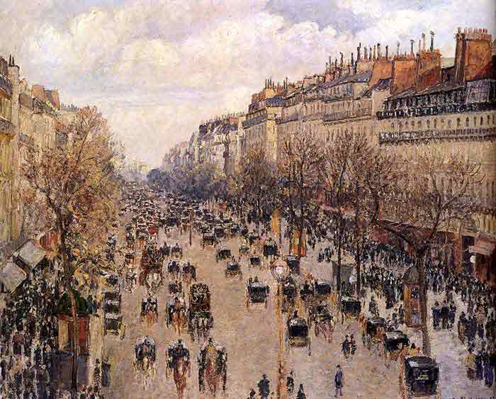 Oil painting for sale:Boulevard Montmartre, 1897