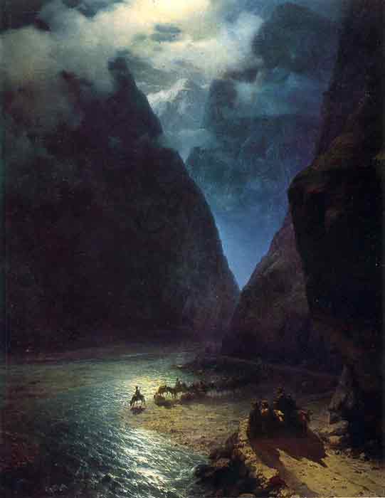 Oil painting for sale:Daryal Gorge, 1862