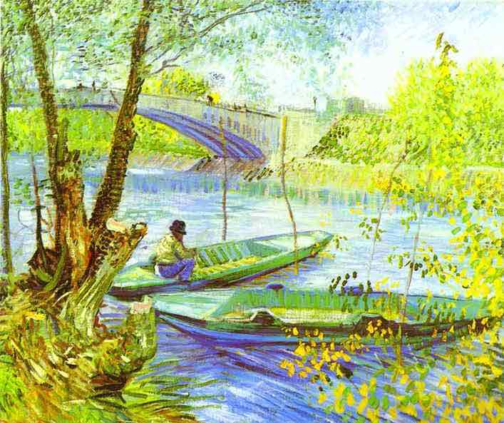 Fishing in Spring, Pont de Clichy. 1887