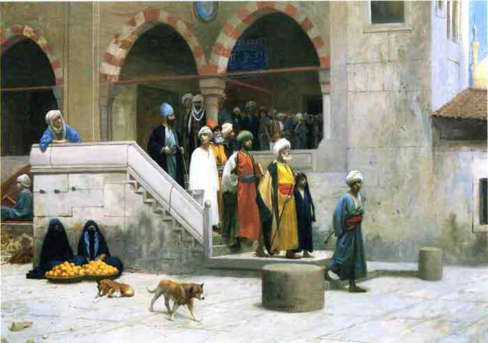 Oil painting for sale:Leaving the Mosque , 1903