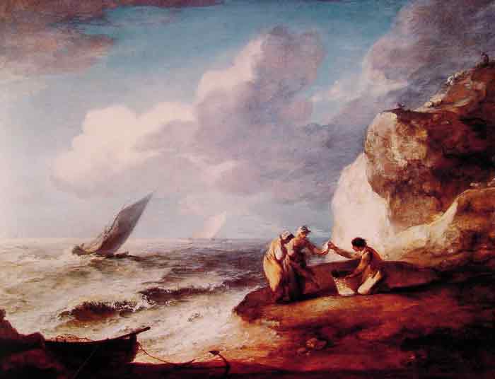 Oil painting for sale:A Rocky Coastal Scene