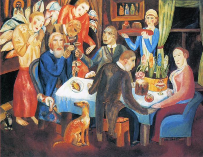 Oil painting:Easter. 1912