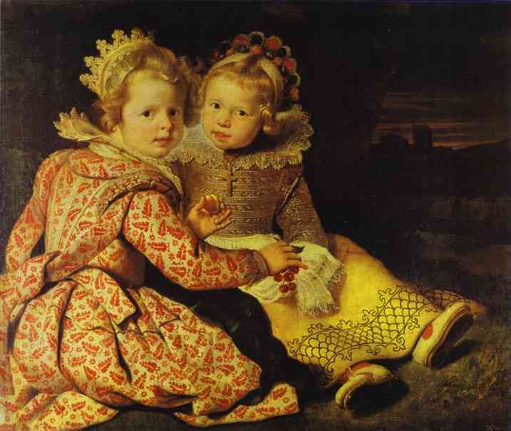 Oil painting:Magdalena and Jan-Baptist de Vos. c. 1622