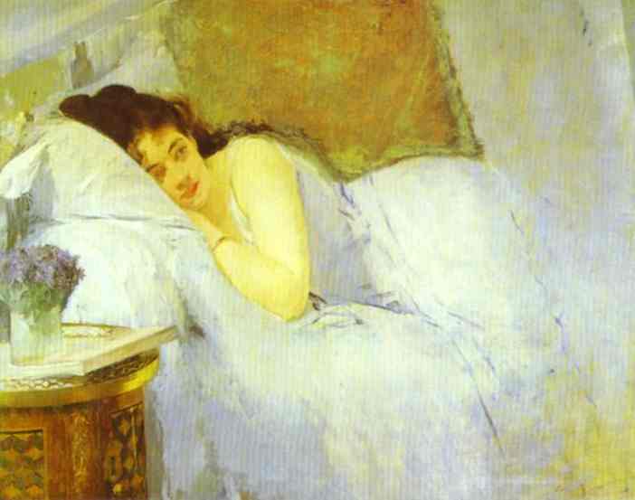 Oil painting:Morning Awakening. 1876