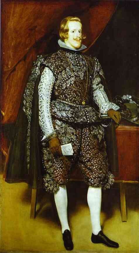 Oil painting:Philip IV in Brown and Silver. 1631