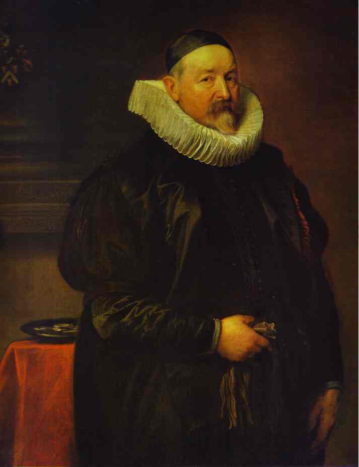 Oil painting:Portrait of Adrian Stevens. 1629