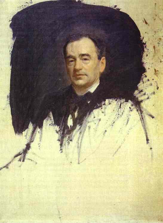 Oil painting:Portrait of Doctor Karl Rauchfus. 1887