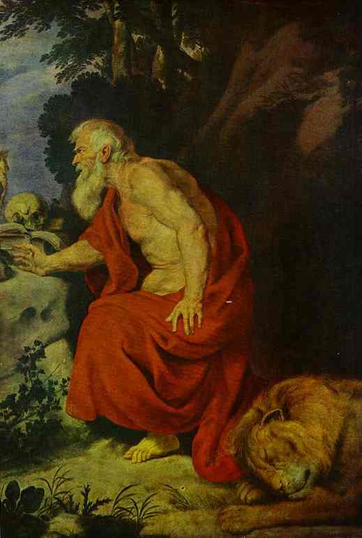 Oil painting:St. Jerome.