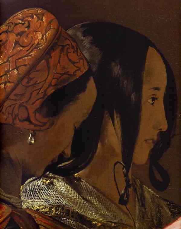 Oil painting:The Fortune-Teller. Detail. c. 1632