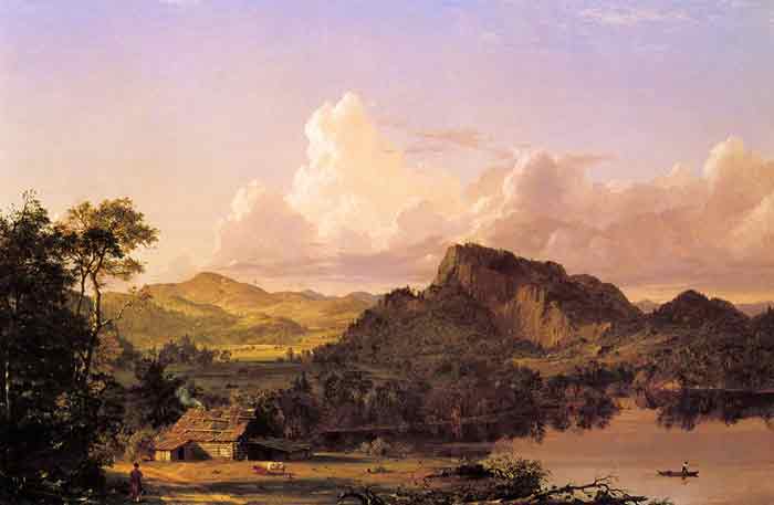 Oil painting for sale:Home by the Lake, 1852