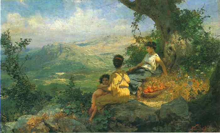 Oil painting for sale:Rest, 1896