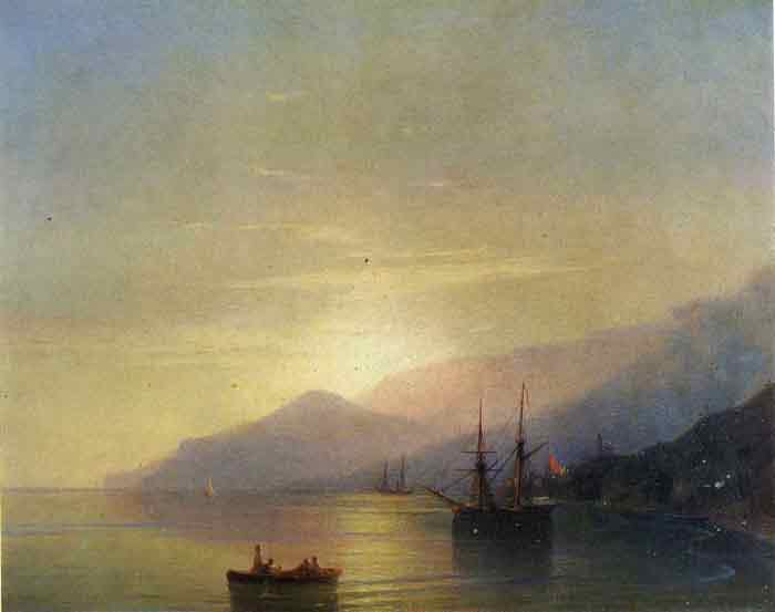 Oil painting for sale:Ships at Anchor, 1851