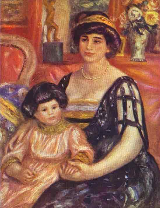 Portrait of Madame Duberville with Her Son Henri. 1910